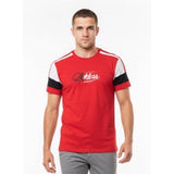 Reckless Embroidered T Shirt Men's Size Small Cotton/Poly Red Short Sleeve Tee