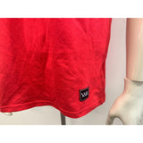 Reckless Embroidered T Shirt Men's Size Small Cotton/Poly Red Short Sleeve Tee