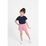 Ralph Lauren Infant Girls Size 12 Months Pink White Striped Elastic Waist Cotton