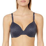 Warner's 01593 Women's Tailored Underwire Bra - Gunmetal Gray Geo Print