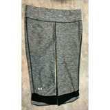 Under Armour Womens Gray/Black leggings capris size 8