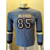 Tommy Hilfiger Boy's Blue Crew Neck Spell Out Long Sleeve T Shirt  Size L