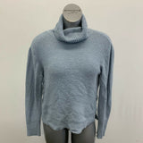 Femme by Design Turtleneck Sweater Women's Large Blue Ribbed Long Sleeve Acrylic