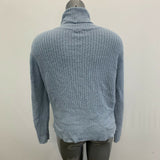 Femme by Design Turtleneck Sweater Women's Large Blue Ribbed Long Sleeve Acrylic