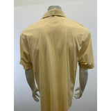 Callaway Golf Polo Men's Large Yellow Short Sleeve 65's Two Ply 100% Pima Cotton