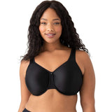 Wacoal #855192 Basic Beauty Full Figure, Seamless Bra Black Underwire