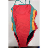 Speedo Women's 34 One Back Colorblock One Piece Swimsuit NWOT