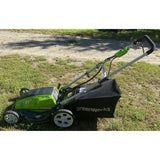 Greenworks 21-Inch 13 Amp Corded Lawn Mower 25112 With Bagger  Lightly Used Once