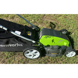 Greenworks 21-Inch 13 Amp Corded Lawn Mower 25112 With Bagger  Lightly Used Once