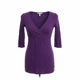 Dynamite Women's Dress Size Medium Purple V Neck Viscose Blend