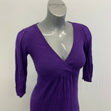 Dynamite Women's Dress Size Medium Purple V Neck Viscose Blend