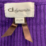 Dynamite Women's Dress Size Medium Purple V Neck Viscose Blend