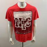 City of Dreams New York City T-Shirt Size XL UH Men's Red Graphic Cotton