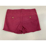 Blue Crush Women's Size 5 Burgundy Low Rise Stretch 5 Pocket Cut Off Jean Shorts