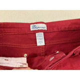 Blue Crush Women's Size 5 Burgundy Low Rise Stretch 5 Pocket Cut Off Jean Shorts
