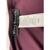 Star Vixen Women's Purple Wrap Short Sleeve V Neck Dress Size P-Medium Polyester Blend NEW