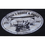 Rosie's 2007 20th Anniversary Rodeo and Roast Men's Medium Black Cotton T Shirt