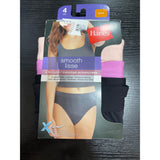 Hanes wMI43T Smooth Microfiber Hi-Cut Brief - Pack Of 4 NWT Small