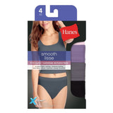 Hanes wMI43T Smooth Microfiber Hi-Cut Brief - Pack Of 4 NWT Small