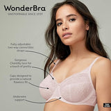 Wonderbra 7484 Vintage Pink  Lace Underwire Full Cup