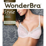 Wonderbra 7484 Vintage Pink  Lace Underwire Full Cup