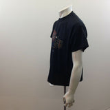 Texas Graphic Men's   Large Short Sleeve Black Cotton/Polyester Crew Neck  T