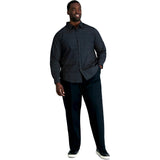 Haggar Mens No Iron Classic Fit Expandable Waist Pleat Front Pant Size 52WX 30L