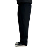 Haggar Mens No Iron Classic Fit Expandable Waist Pleat Front Pant Size 52WX 30L