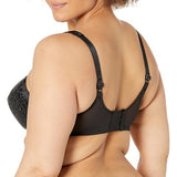 Bali DF3562 Minimizer Bra Satin Tracings Underwire Full Coverage 36DDD Black NWT