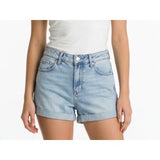 Garage Retro High Waist Short Women's 0 Blue Cotton Spandex