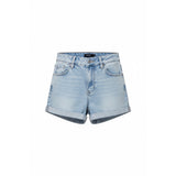 Garage Retro High Waist Short Women's 0 Blue Cotton Spandex