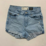 Garage Retro High Waist Short Women's 0 Blue Cotton Spandex
