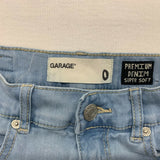 Garage Retro High Waist Short Women's 0 Blue Cotton Spandex