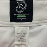 Zero Restriction Golf Skort Women's 10 White Poly Spandex