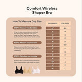 Truekind Women's Bra Wireless Support Bra Seamless Full Coverage Nude Medium NWT