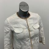 Nougat London Women's Linen Accent Jacket White Beige Size 1`