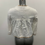 Nougat London Women's Linen Accent Jacket White Beige Size 1`
