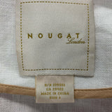 Nougat London Women's Linen Accent Jacket White Beige Size 1`