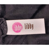 Libby Women's Cowl Neck Bodycon Dress Size Large Black Long Sleeve