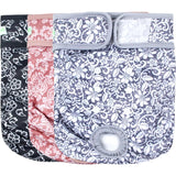 wegreeco Washable Female Dog Diapers (Pack of 3) Medium 12-15" Waist
