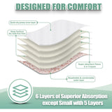 wegreeco Washable Female Dog Diapers (Pack of 3) Medium 12-15" Waist