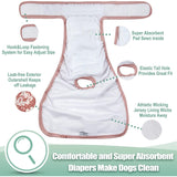 wegreeco Washable Female Dog Diapers (Pack of 3) Medium 12-15" Waist