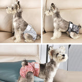 wegreeco Washable Female Dog Diapers (Pack of 3) Medium 12-15" Waist