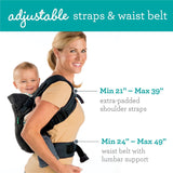 Infantino Flip Advanced 4-in-1 Baby Carrier Newborn to Toddler 8-32 lbs Black NEW