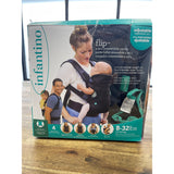 Infantino Flip Advanced 4-in-1 Baby Carrier Newborn to Toddler 8-32 lbs Black NEW