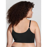 True & Co 16838 Womens Skinny Strap Ballet Bralette Black Size Large NWT