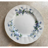 Paragon Forget Me -Not By Appointment To Her Majesty The Queen 8" Bread Plate