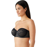 Wacoal 854310 Womens Visual Effects Strapless Minimizer Bra 32DDD Black NWT