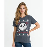 Jack Skellington The Nightmare Before Christmas Graphic T Shirt Women's Size Small Blue Disney Tee