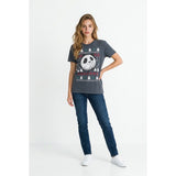 Jack Skellington The Nightmare Before Christmas Graphic T Shirt Women's Size Small Blue Disney Tee